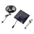 20W Solar Panel Fan Portable Solar Panel Powered USB Fan with Bracket for Camping Fishing Travel
