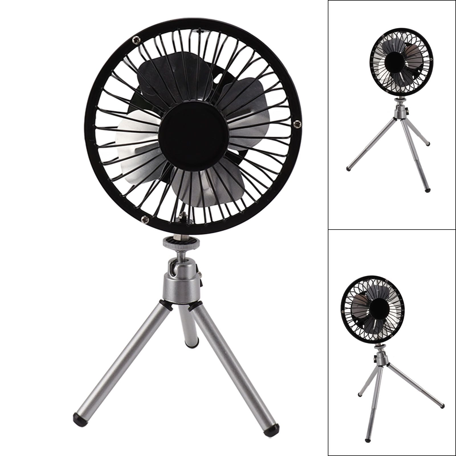 20W Solar Panel Fan Portable Solar Panel Powered USB Fan with Bracket for Camping Fishing Travel
