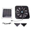 Solar Exhaust Fan 100W Solar Panel with 13.5inch Fan Waterproof Solar Panel Cooling Fan Ventilation Fan for Pet House