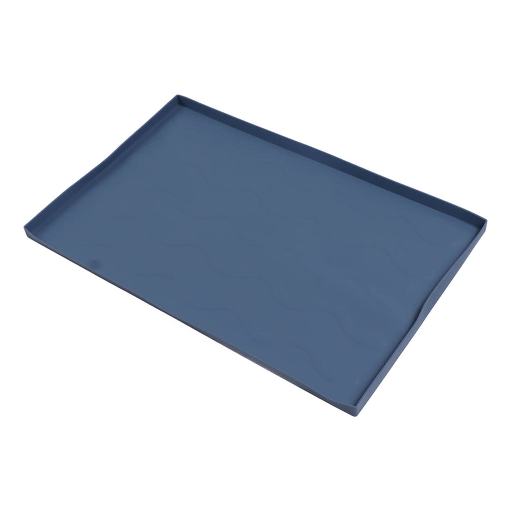 Grill Mat Silicone Blackstone Griddle Top Cover Anti Sticky Grill Protective Cover Mat 22inch Dark Blue