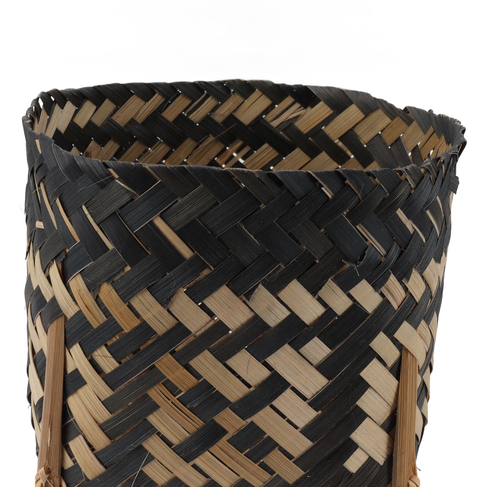 Plant Basket Northern Europe Style Bamboo Weaving Plant Pot Handwoven Indoor Outdoor Storage Organizer Plant Holder