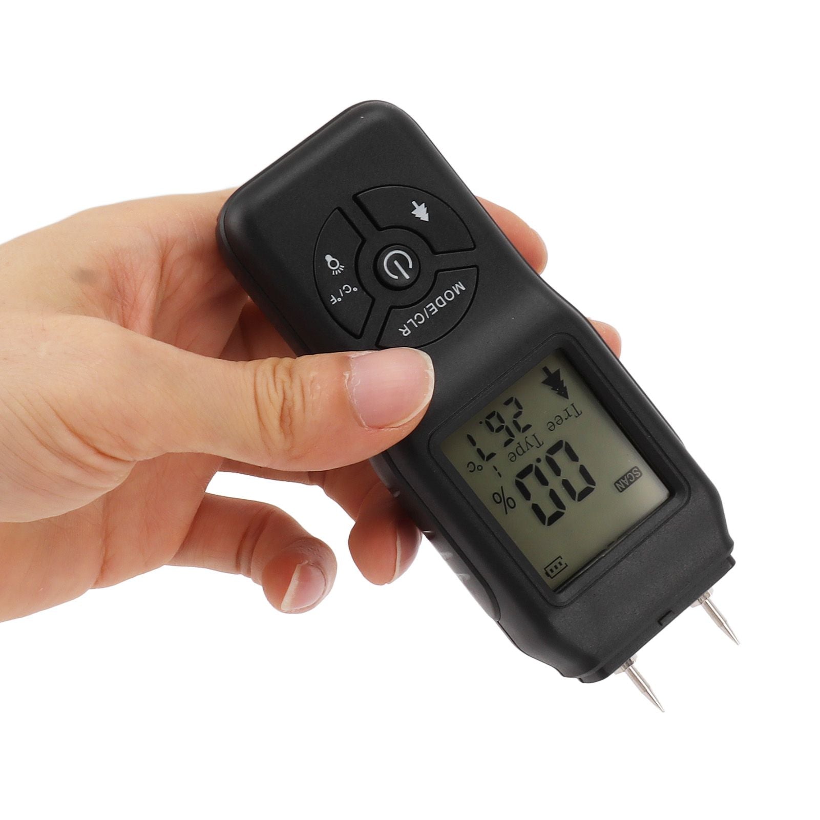 Digital Wood Moisture Meter Highly Accurate Portable Wood Humidity Tester for Building Material Paper