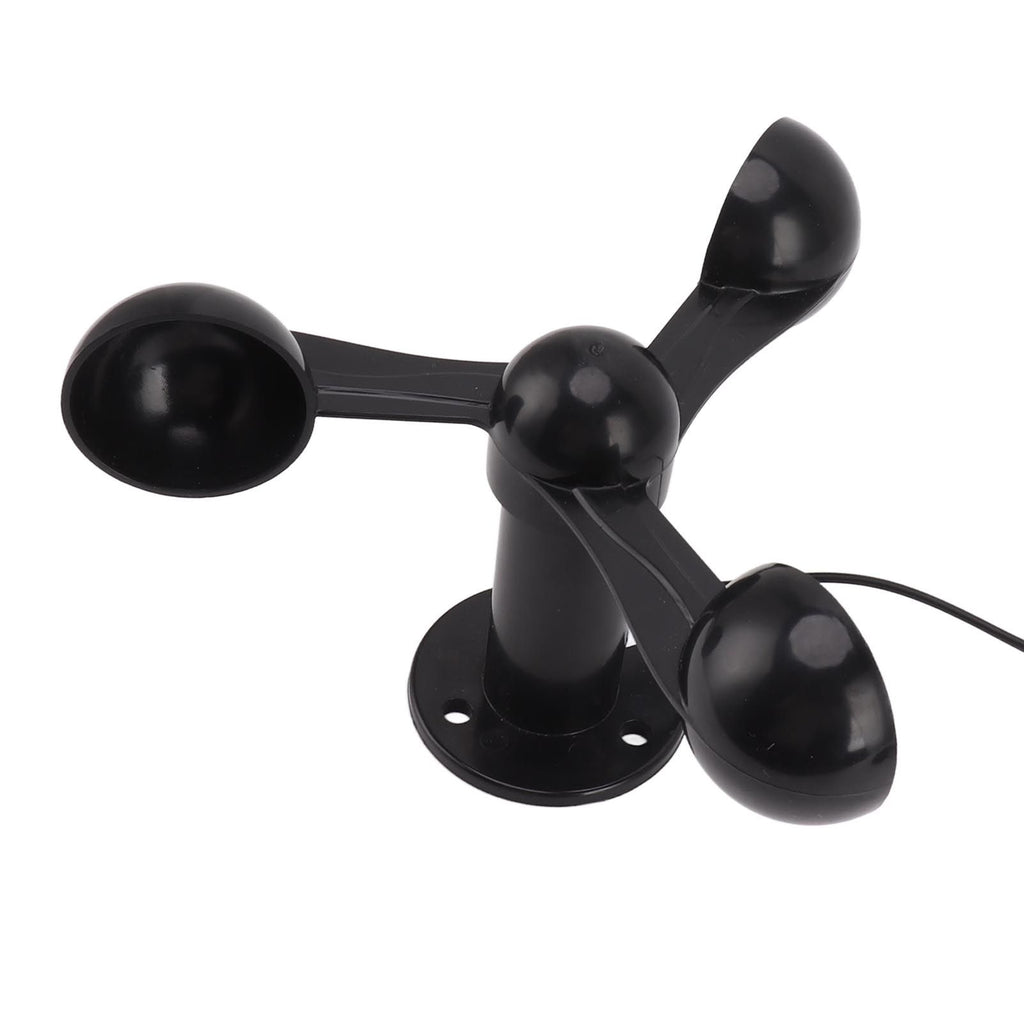 Anemometer Sensor Wind Speeds Cup with 8M Waterproof Cable 4cm Mounting Hole Anti Interference 3 Cups Wind Speed Detector for Outdoor 0‑3.8v