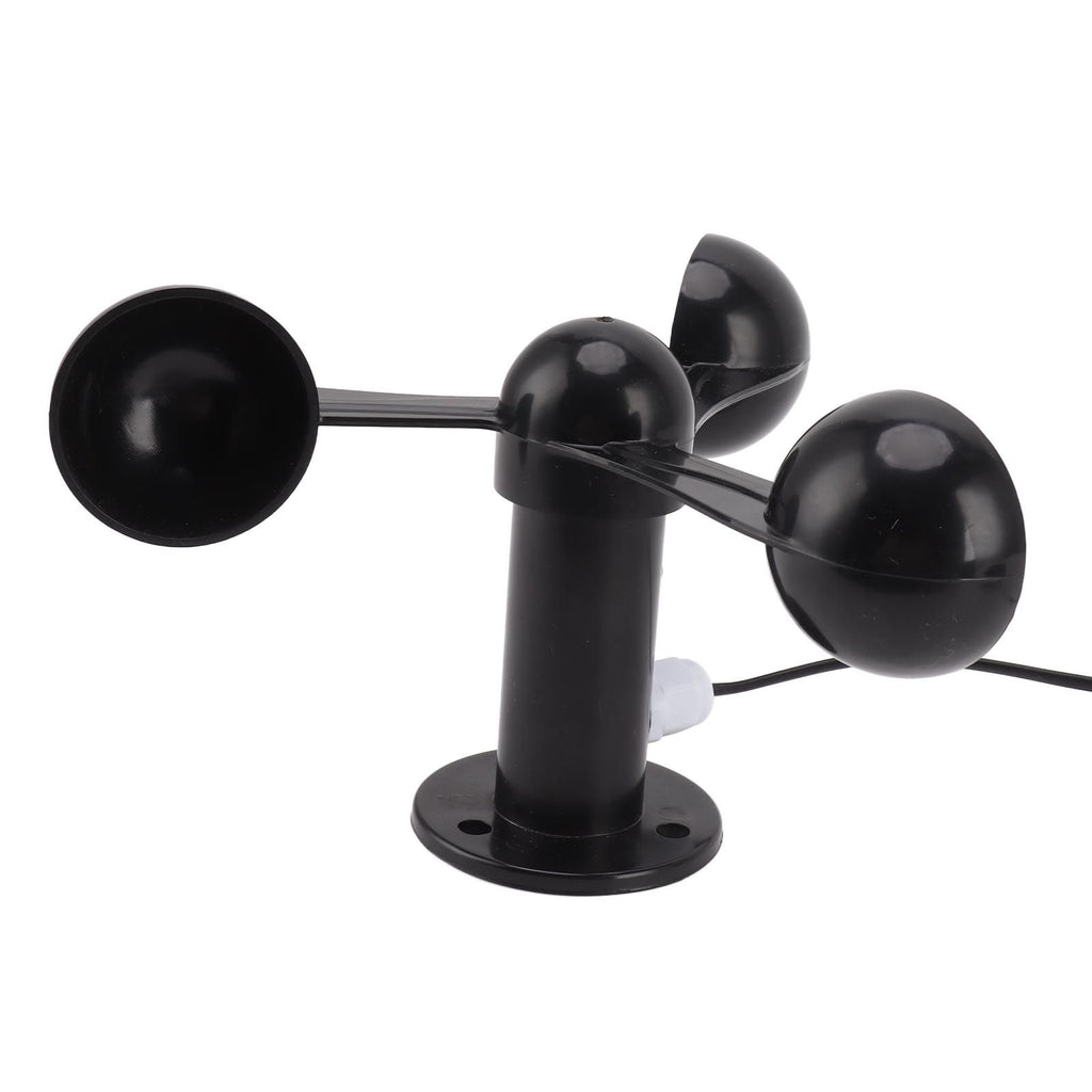 Anemometer Sensor Wind Speeds Cup with 8M Waterproof Cable 4cm Mounting Hole Anti Interference 3 Cups Wind Speed Detector for Outdoor 0‑3.8v