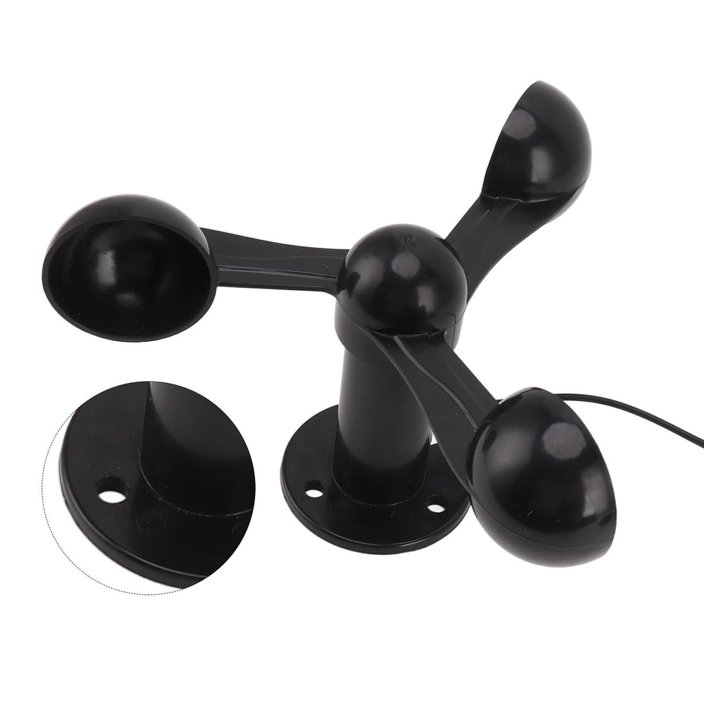Anemometer Sensor Wind Speeds Cup with 8M Waterproof Cable 4cm Mounting Hole Anti Interference 3 Cups Wind Speed Detector for Outdoor 0‑3.8v