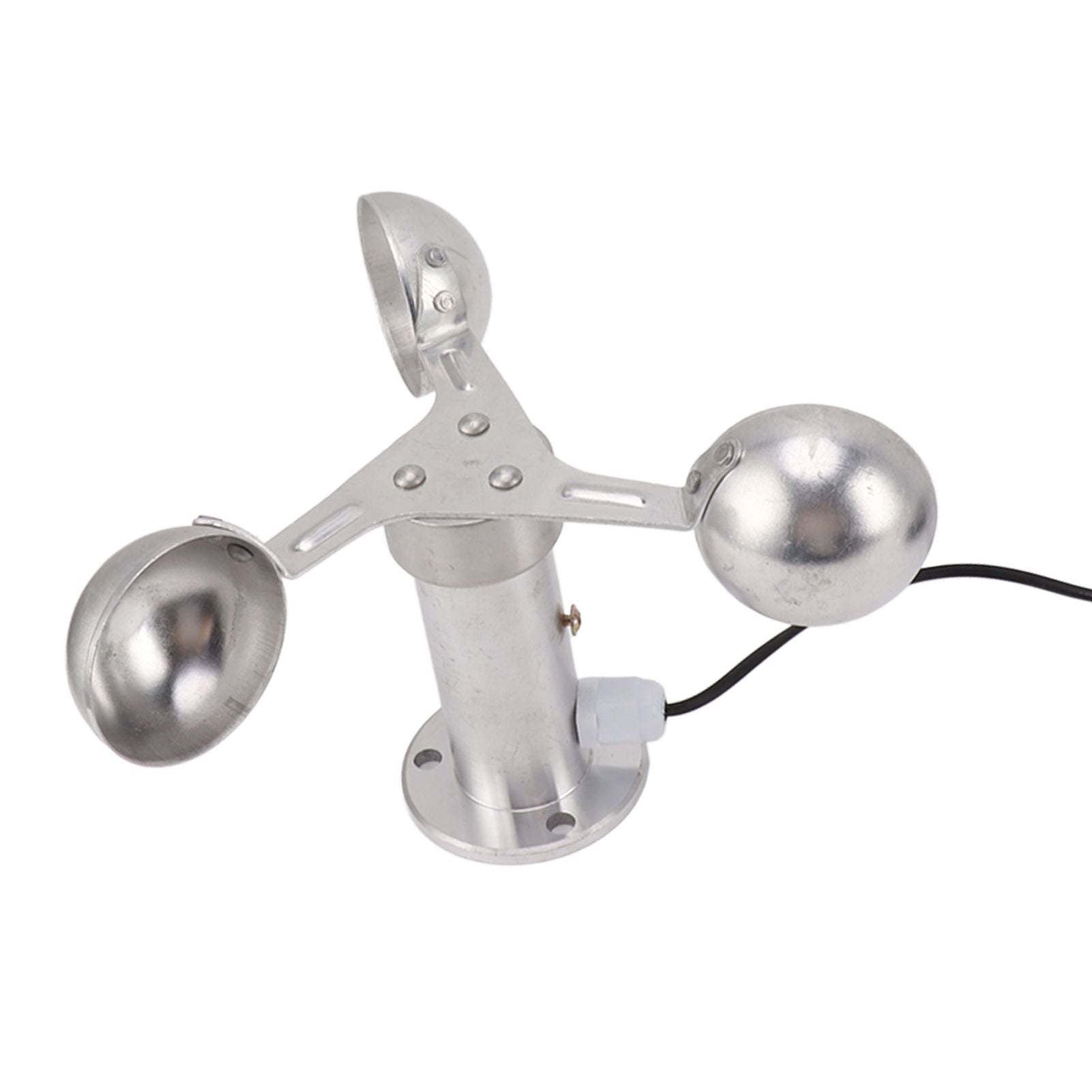 Aluminium Alloy Anemometers Wind Speed Monitoring Sensor 3 Cups Wind Speed Sensor Anemometer 0‑3.8V