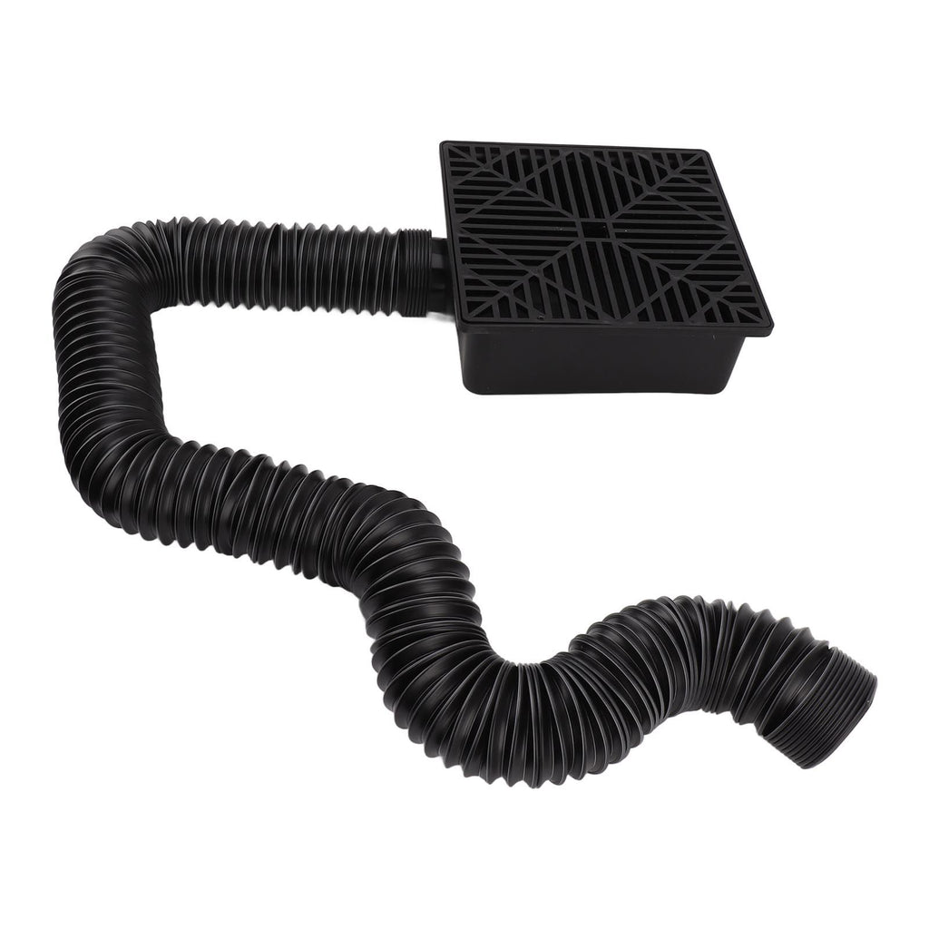 Black Gutter Downspout Extensions Catch Basin Low Profile Downspout Extender Catch Basin Downspout Extension