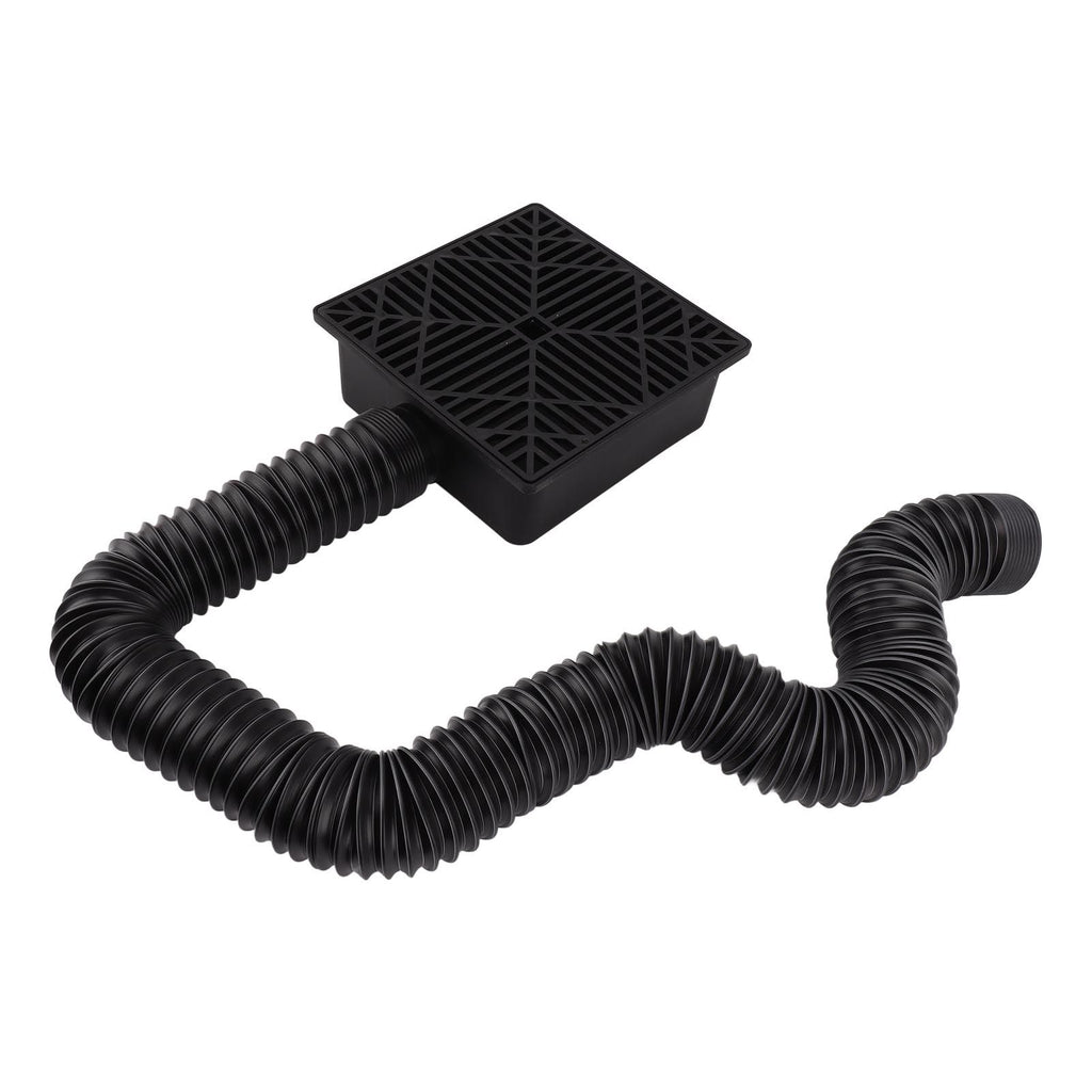 Black Gutter Downspout Extensions Catch Basin Low Profile Downspout Extender Catch Basin Downspout Extension