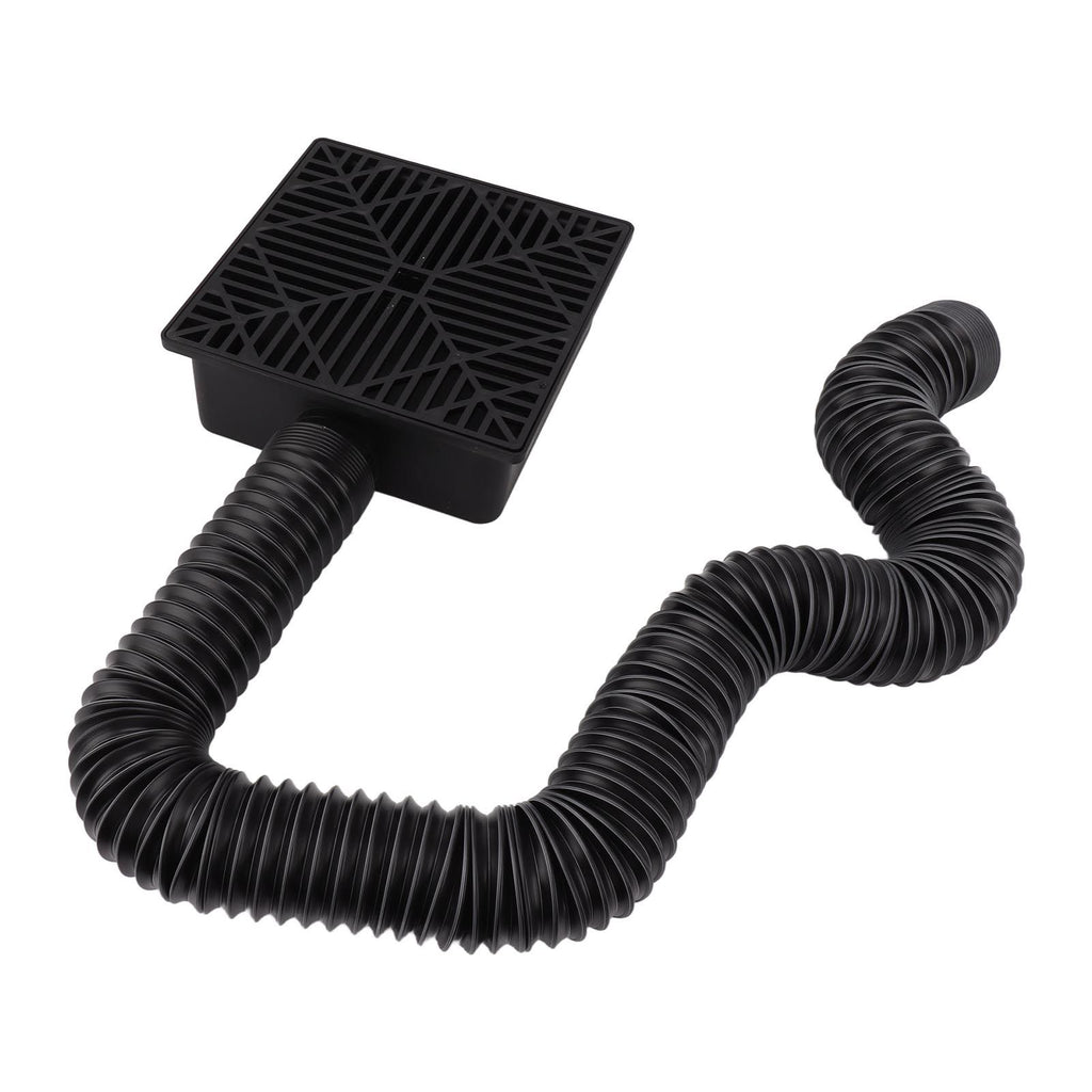 Black Gutter Downspout Extensions Catch Basin Low Profile Downspout Extender Catch Basin Downspout Extension
