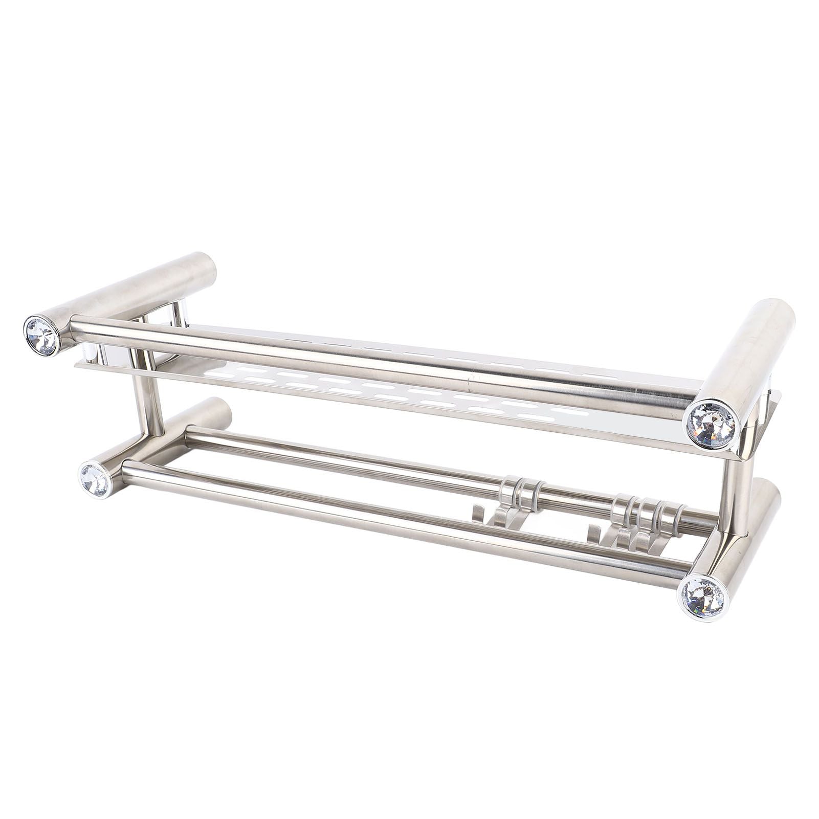 Bathroom Floating Shelves Stainless Steel Thicken Single Layer 40cm Shower Towel Rack for Towel Bath Products