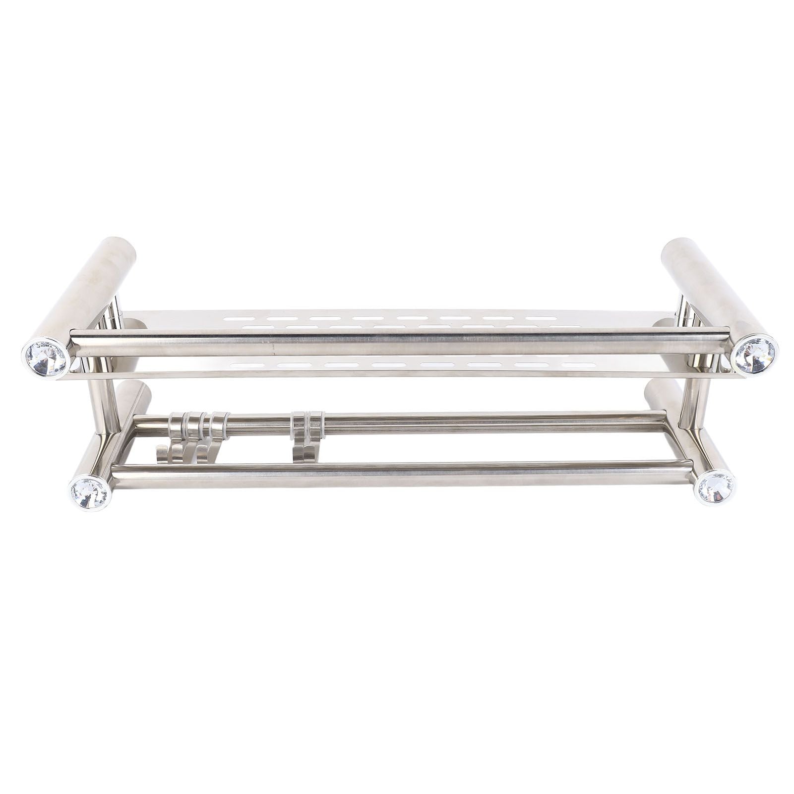 Bathroom Floating Shelves Stainless Steel Thicken Single Layer 40cm Shower Towel Rack for Towel Bath Products