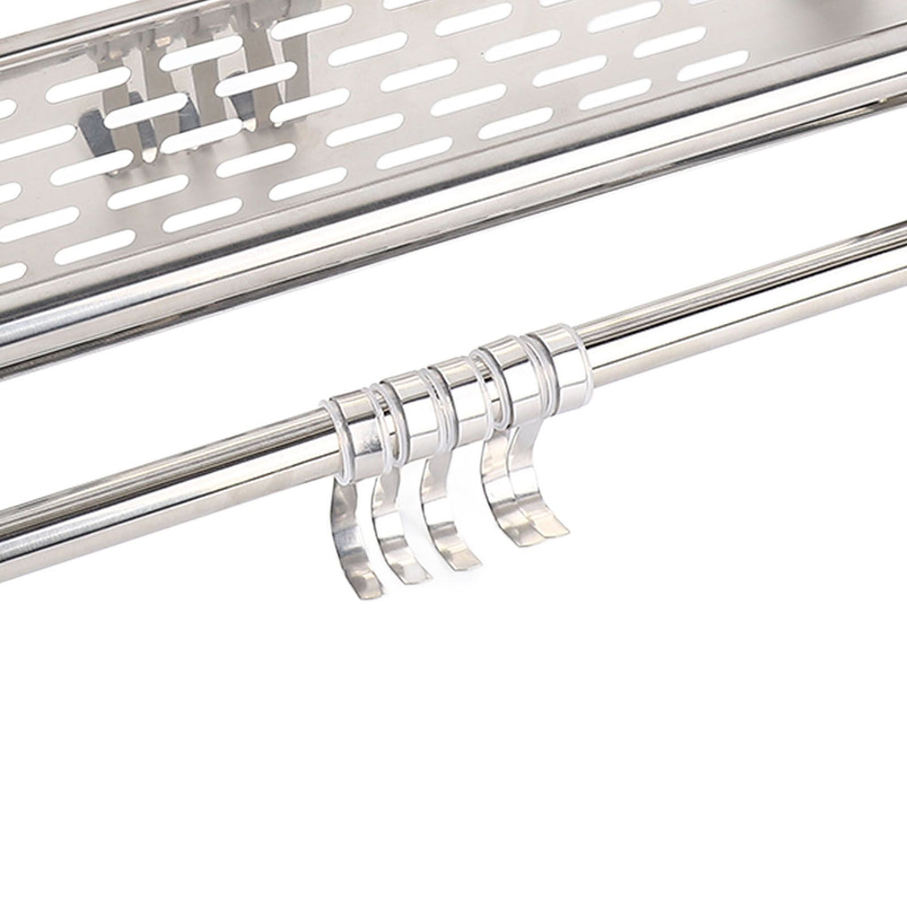 Bathroom Floating Shelves Stainless Steel Thicken Single Layer 40cm Shower Towel Rack for Towel Bath Products