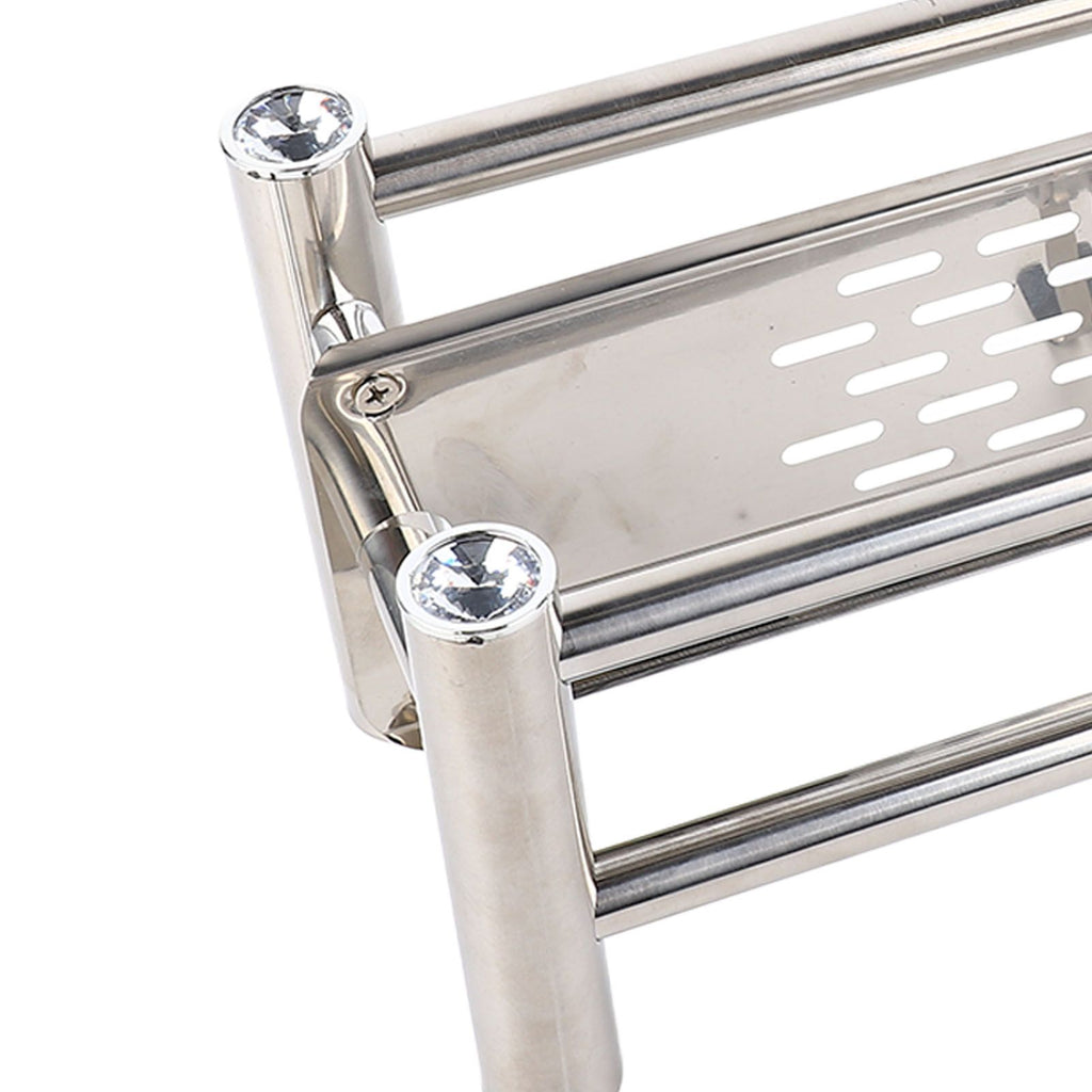 Bathroom Floating Shelves Stainless Steel Thicken Single Layer 40cm Shower Towel Rack for Towel Bath Products