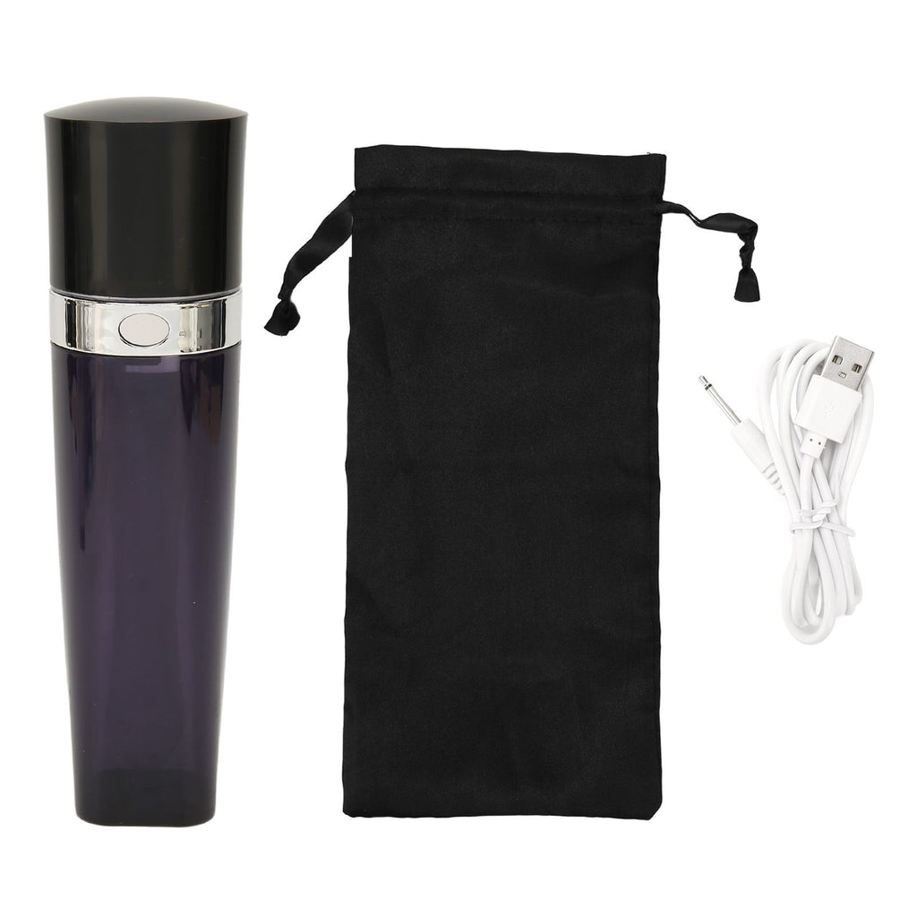 Automatic Electric Enema Bulb Silicone ABS USB Rechargeable Leakage Proof Portable Anal Douche Bulb Kit for Men Women Colon Cleansing Purple