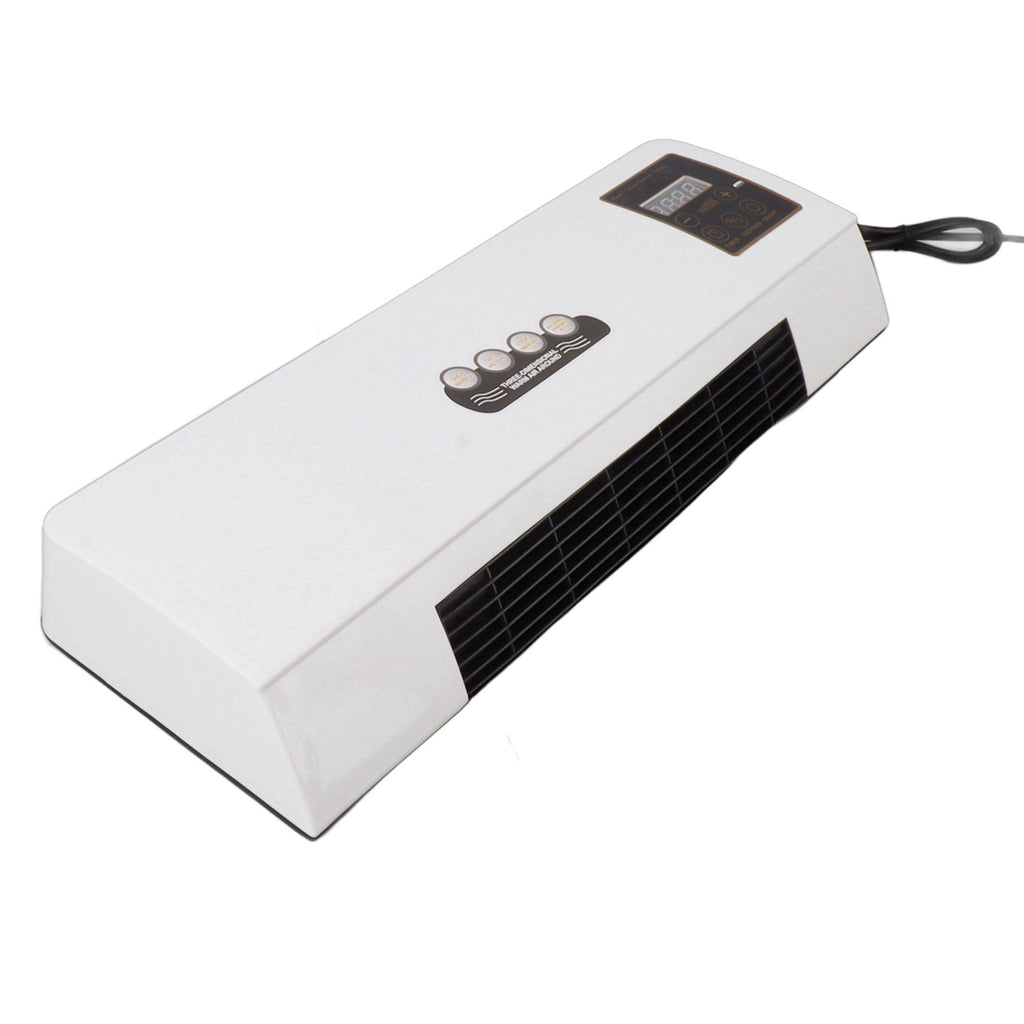 1800W Wall Mounted Air Conditioner Heater Electric Cooling Heating Machine PTC Heating Element Heater with Remote Control Timer for Bedroom Bathroom 220V English Version