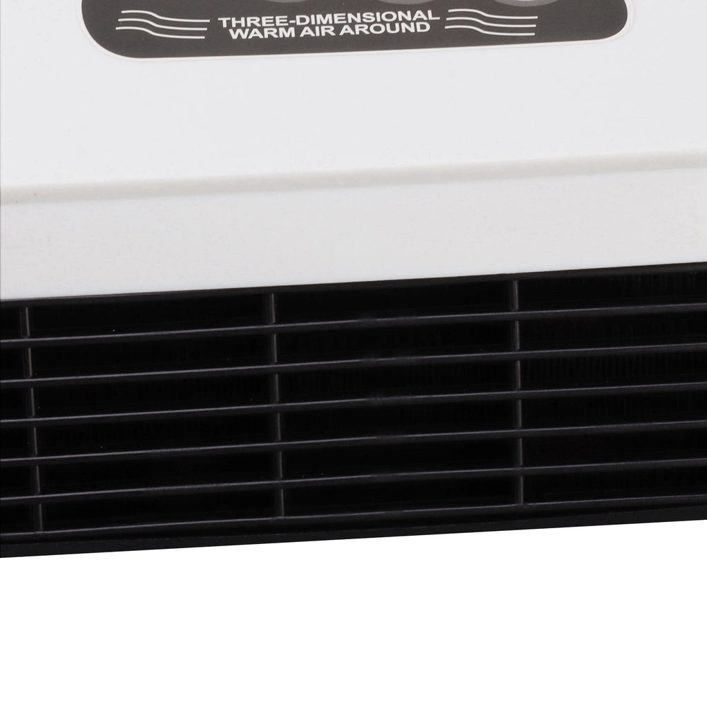 1800W Wall Mounted Air Conditioner Heater Electric Cooling Heating Machine PTC Heating Element Heater with Remote Control Timer for Bedroom Bathroom 220V English Version