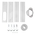 Portable AC Window Vent Kit Air Conditioner Window Kit Adjustable PVC Window Seal Kit Panels for Horizontal Vertical Window