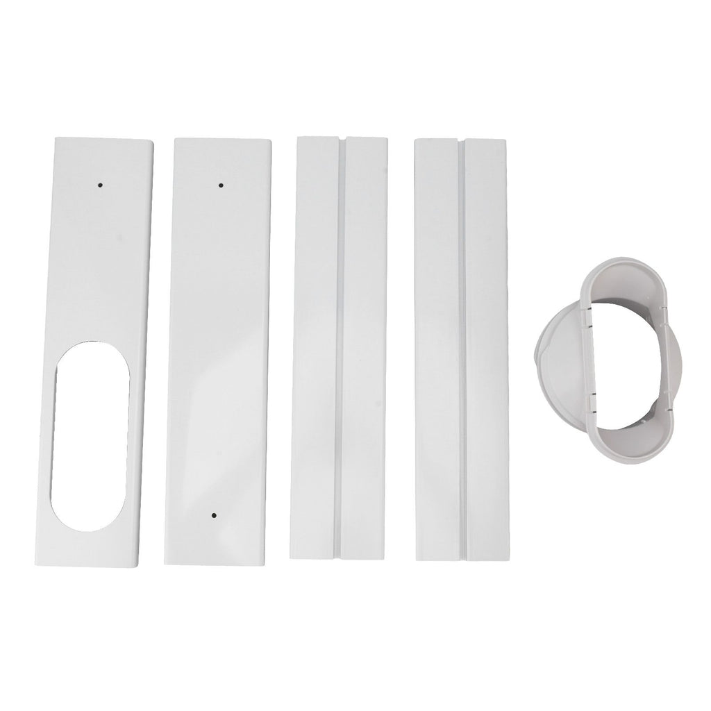 Portable AC Window Vent Kit Air Conditioner Window Kit Adjustable PVC Window Seal Kit Panels for Horizontal Vertical Window
