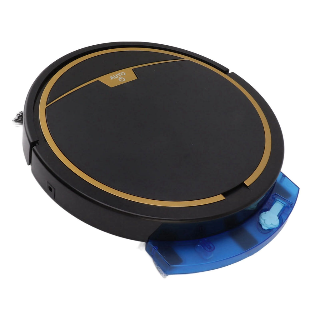 Ultra Thin Fully Automatic Robot Vacuum Cleaner Smart Robotic Vacuum Cleaner for Dust Hair Fluff Black With Water Tank 32x35 cm