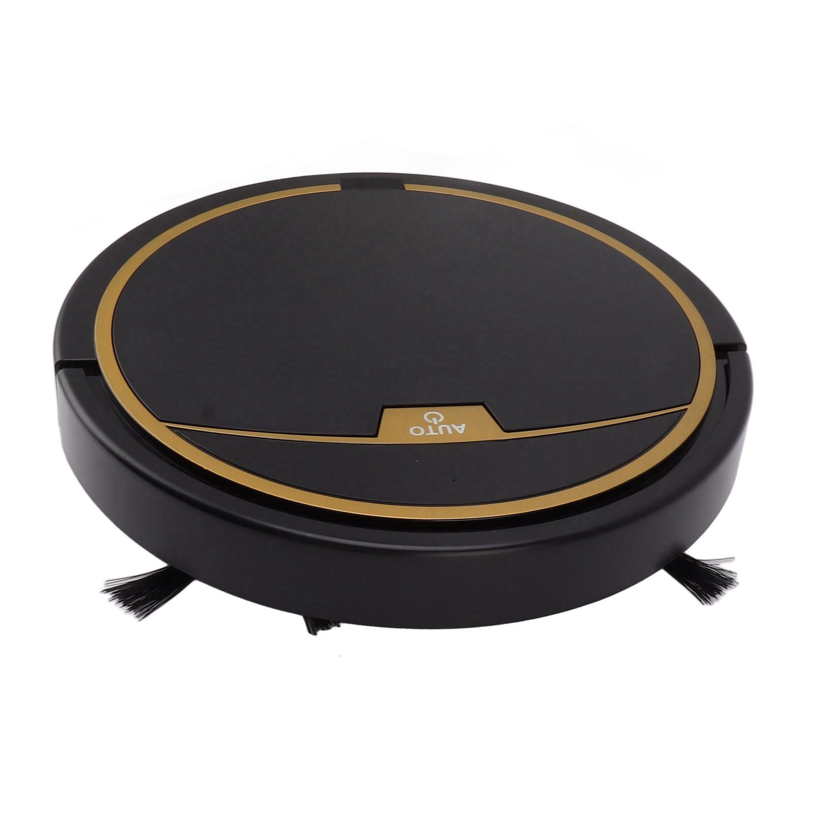 Ultra Thin Fully Automatic Robot Vacuum Cleaner Smart Robotic Vacuum Cleaner for Dust Hair Fluff Black Without Water Tank 32x32cm