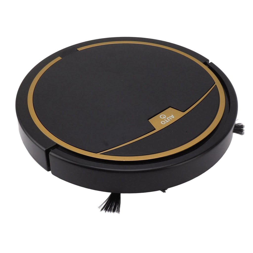 Ultra Thin Fully Automatic Robot Vacuum Cleaner Smart Robotic Vacuum Cleaner for Dust Hair Fluff Black Without Water Tank 32x32cm