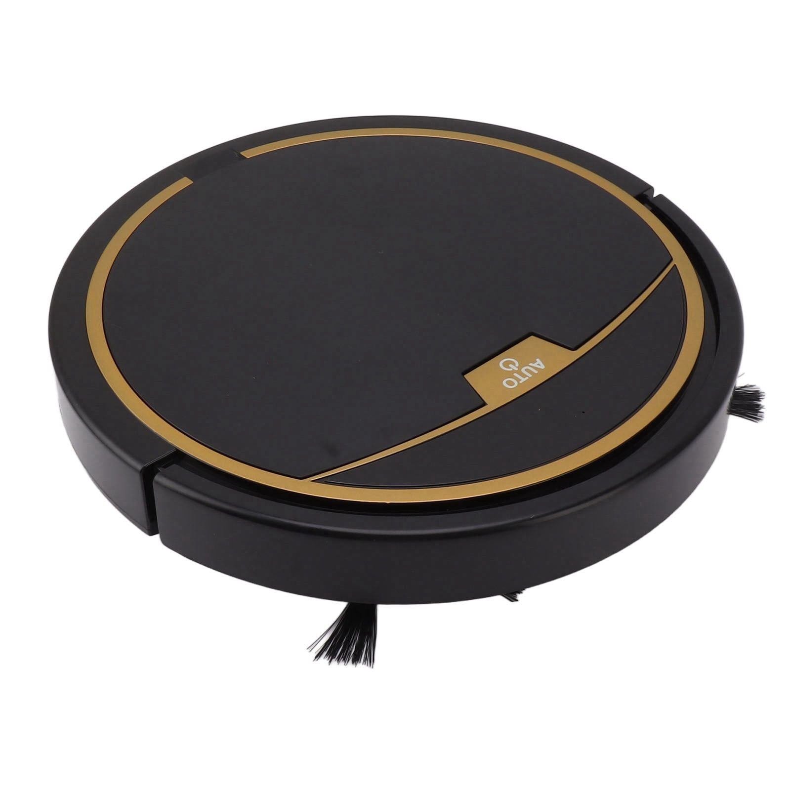 Ultra Thin Fully Automatic Robot Vacuum Cleaner Smart Robotic Vacuum Cleaner for Dust Hair Fluff Black Without Water Tank 32x32cm
