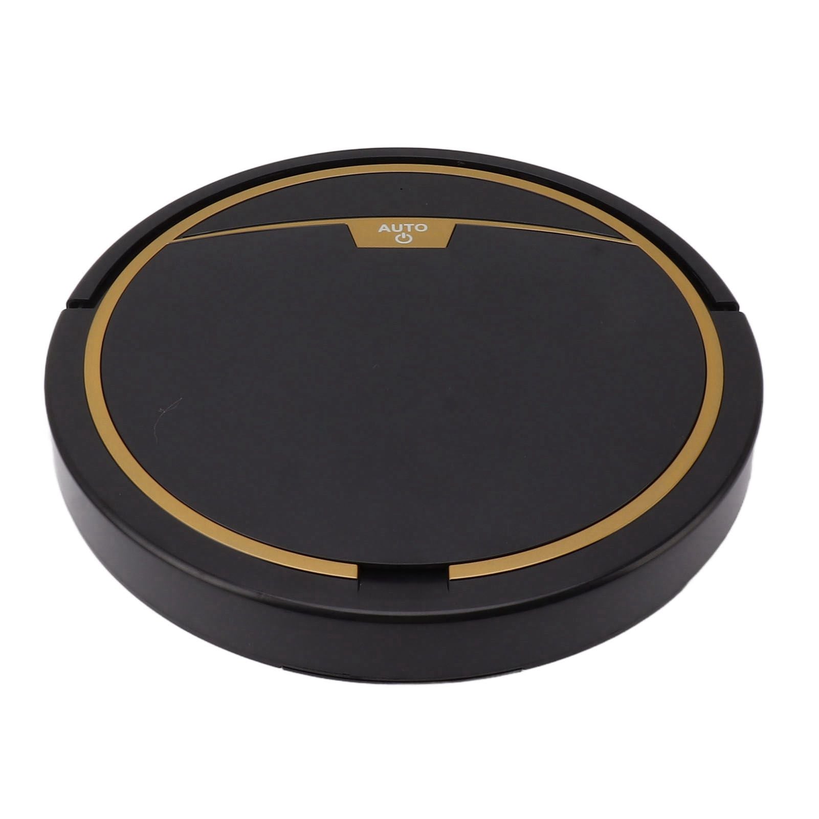 Ultra Thin Fully Automatic Robot Vacuum Cleaner Smart Robotic Vacuum Cleaner for Dust Hair Fluff Black Without Water Tank 32x32cm