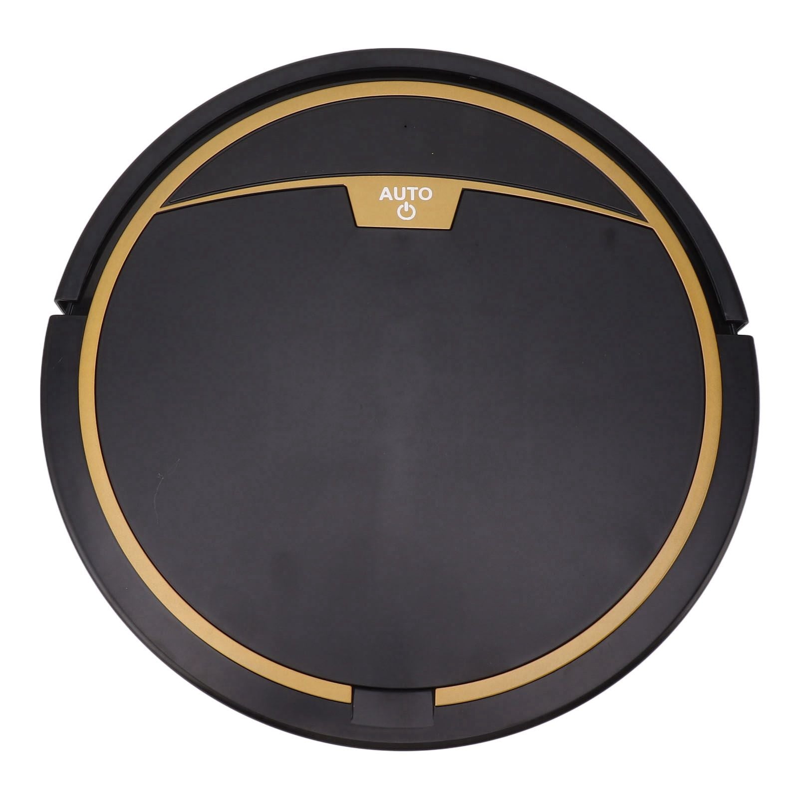 Ultra Thin Fully Automatic Robot Vacuum Cleaner Smart Robotic Vacuum Cleaner for Dust Hair Fluff Black Without Water Tank 32x32cm