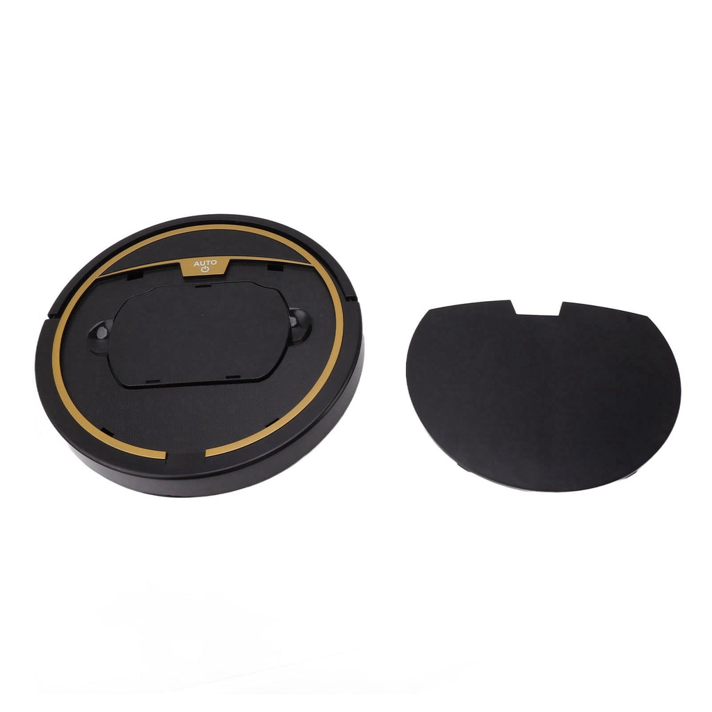 Ultra Thin Fully Automatic Robot Vacuum Cleaner Smart Robotic Vacuum Cleaner for Dust Hair Fluff Black Without Water Tank 32x32cm
