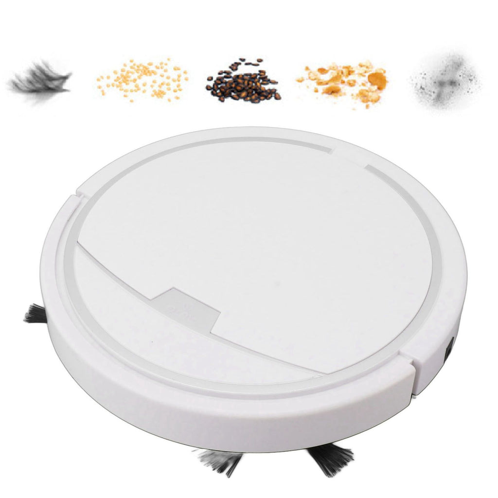 Ultra Thin Fully Automatic Robot Vacuum Cleaner Smart Robotic Vacuum Cleaner for Dust Hair Fluff White Without Water Tank 32x32cm