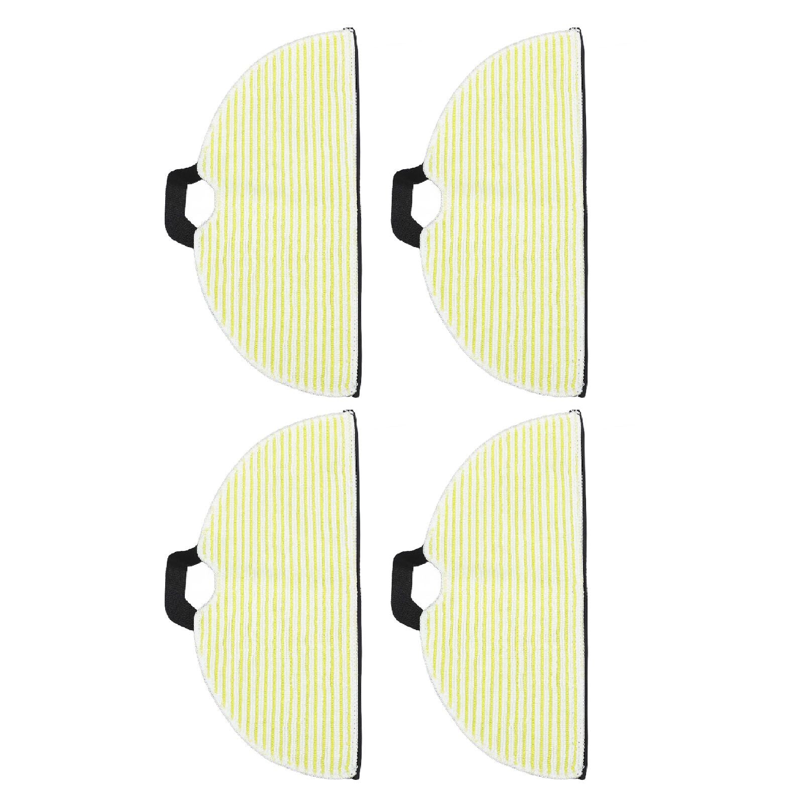 4 Pcs Vacuum Mop Replacement Pads Fiber Reusable Washable Super Absorbent Robot Vacuum Mop for Shark RV2001WD RV2002WD
