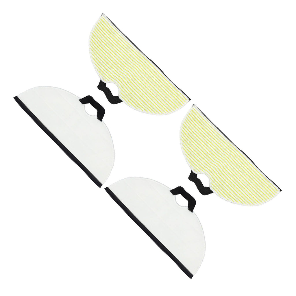 4 Pcs Vacuum Mop Replacement Pads Fiber Reusable Washable Super Absorbent Robot Vacuum Mop for Shark RV2001WD RV2002WD