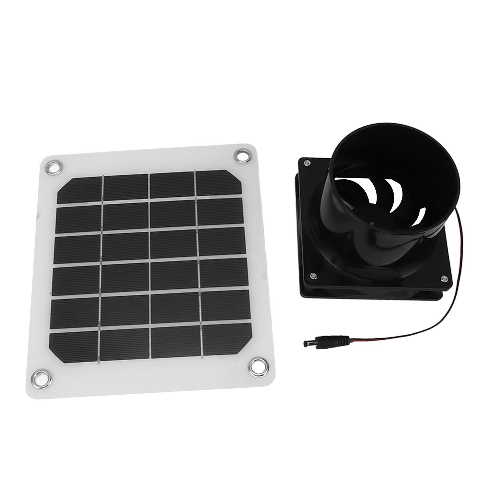 20W Solar Panel Exhaust Fan Kit with Protective Net 6 Inch Portable Solar Powered Fan for Pet Chicken House