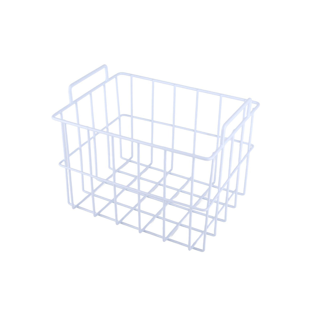Fridge Freezer Basket Multipurpose Large Capacity Metal Wire Storage Basket for Refrigerator Bathroom Kitchen 200mm/7.87in