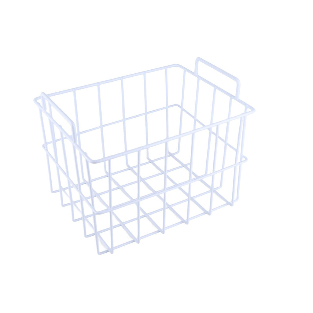 Fridge Freezer Basket Multipurpose Large Capacity Metal Wire Storage Basket for Refrigerator Bathroom Kitchen 200mm/7.87in