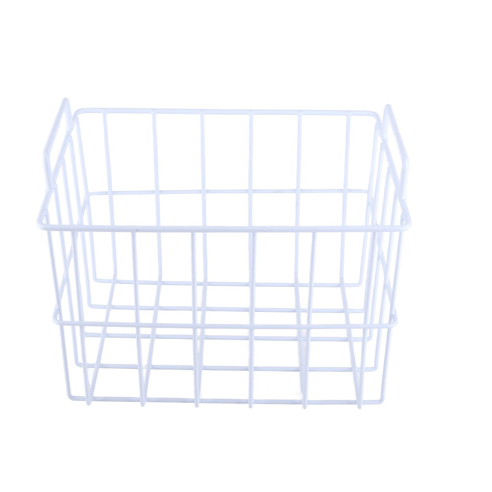 Fridge Freezer Basket Multipurpose Large Capacity Metal Wire Storage Basket for Refrigerator Bathroom Kitchen 200mm/7.87in