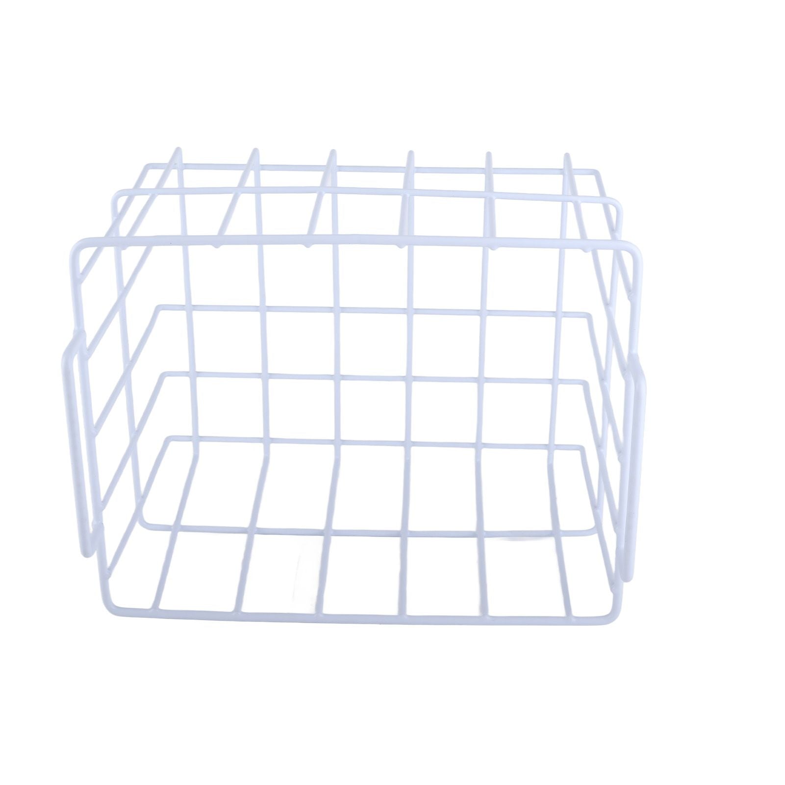 Fridge Freezer Basket Multipurpose Large Capacity Metal Wire Storage Basket for Refrigerator Bathroom Kitchen 200mm/7.87in