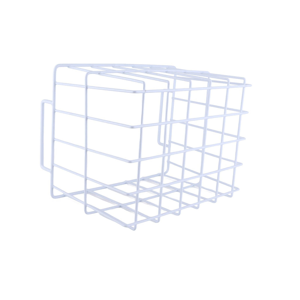 Fridge Freezer Basket Multipurpose Large Capacity Metal Wire Storage Basket for Refrigerator Bathroom Kitchen 200mm/7.87in