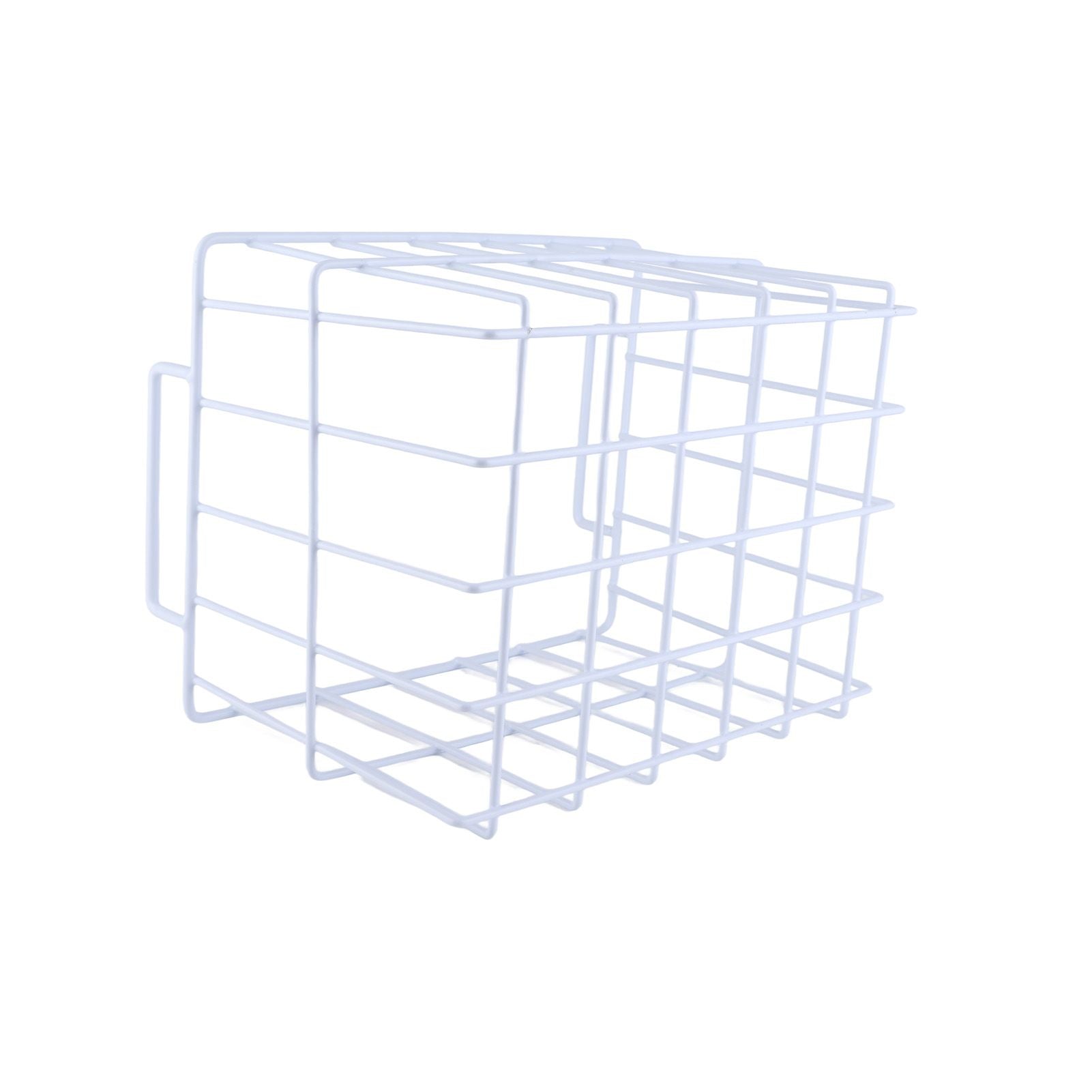 Fridge Freezer Basket Multipurpose Large Capacity Metal Wire Storage Basket for Refrigerator Bathroom Kitchen 200mm/7.87in