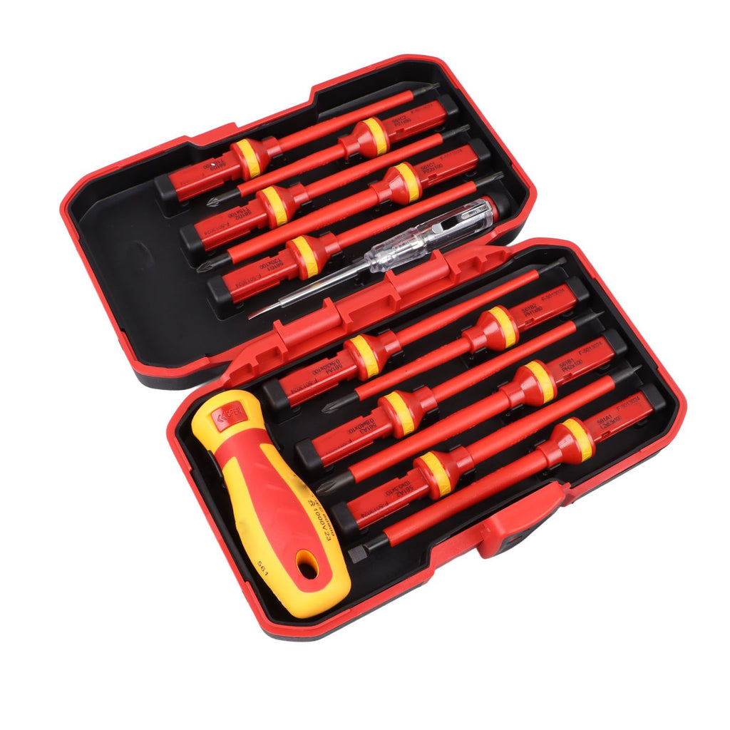 Premium Insulated Screwdrivers Set Insulated Professional Electricians Slotted Crossed Screwdriver Set for Repairing