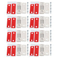 8 Pack Magnetic Door Catch Ultra Thin Door Latch Adhesive Stainless Steel 2 Way Installation Cabinet Closer for Kitchen