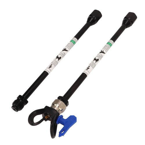 2PCS Spray Extension Rod G7/8 14 Stainless Steel Sprayer Tip Extension Pole Replacement for Home Black