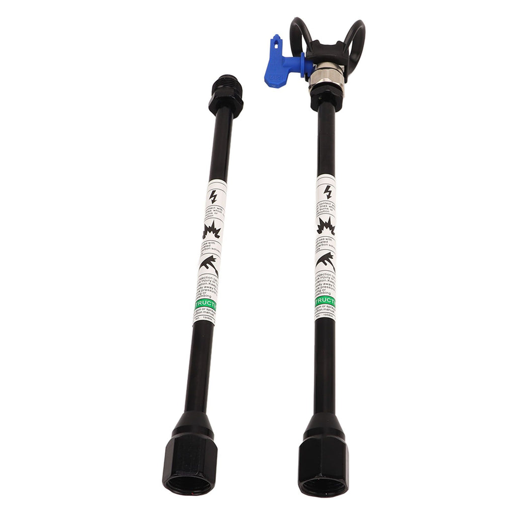2PCS Spray Extension Rod G7/8 14 Stainless Steel Sprayer Tip Extension Pole Replacement for Home Black