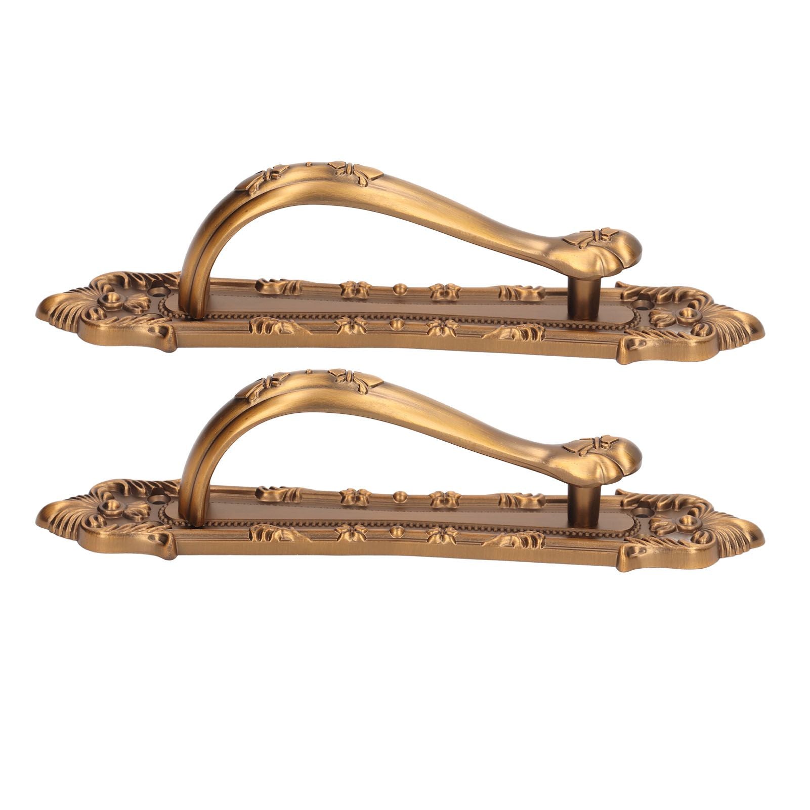 2 Set Sliding Barn Door Handles and Pulls Aluminum Alloy Bronze Pull Handle for Sliding Doors Gates with Screws