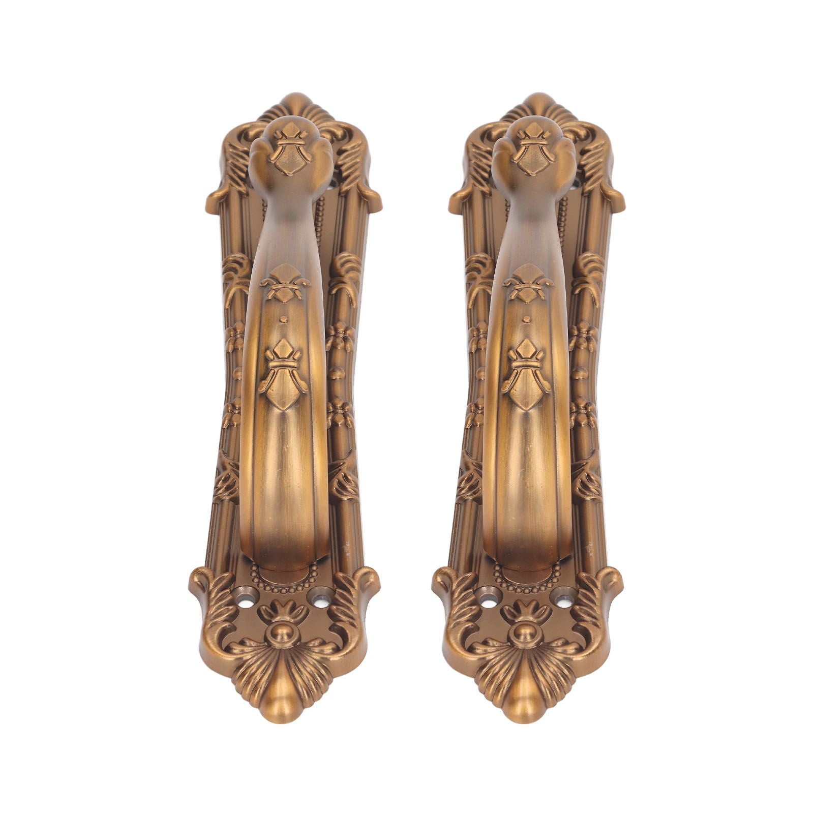 2 Set Sliding Barn Door Handles and Pulls Aluminum Alloy Bronze Pull Handle for Sliding Doors Gates with Screws