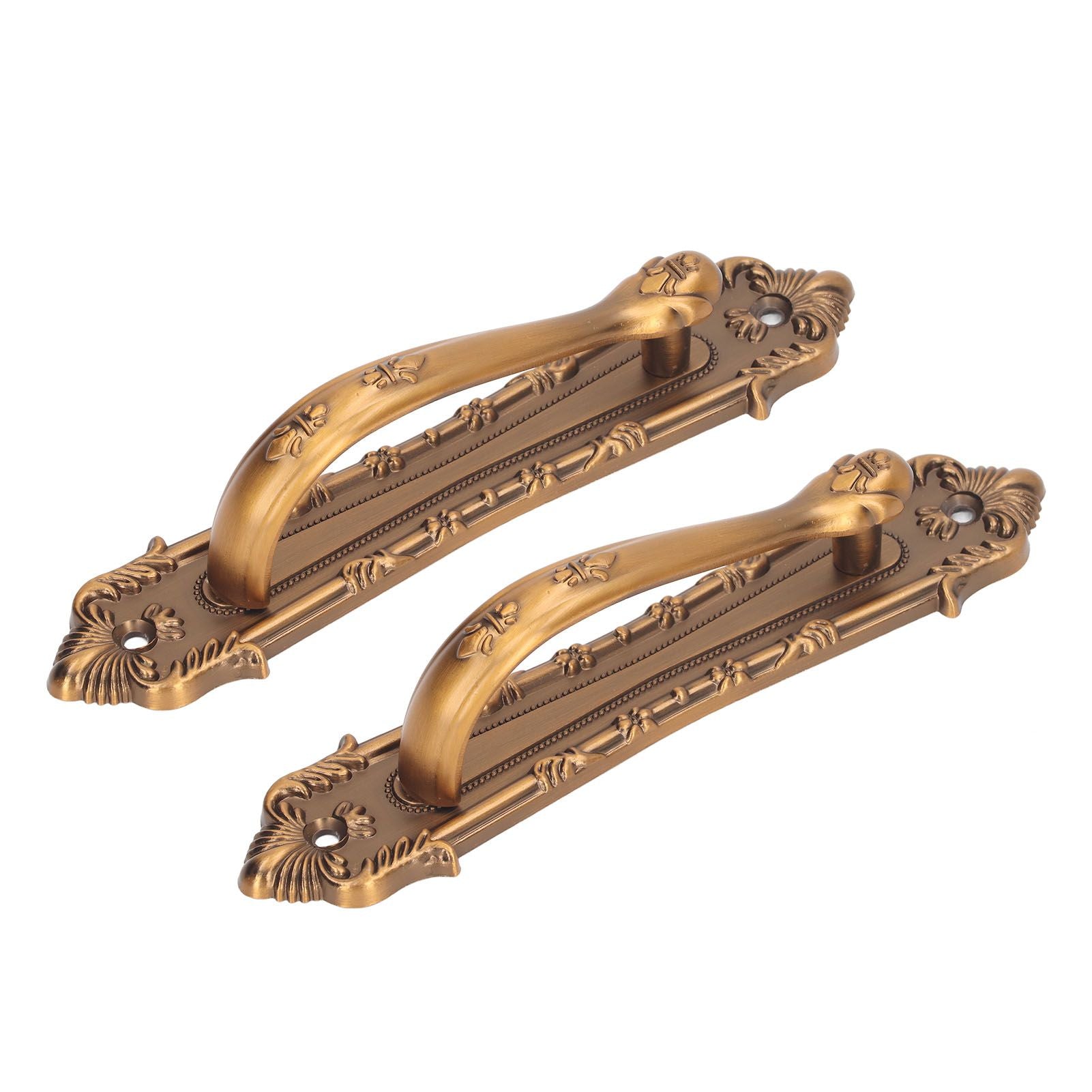 2pcs Barn Door Handle Heavy Duty Bronze Surface Mounted Sliding Wooden Door Handles for Gate Wardrobes