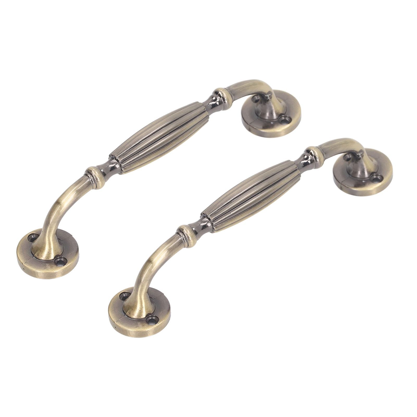 2 Sets Antique Bronze Door Handles Professional Exquisite Vintage Door Handles for Entrance Door Cabinet Drawer