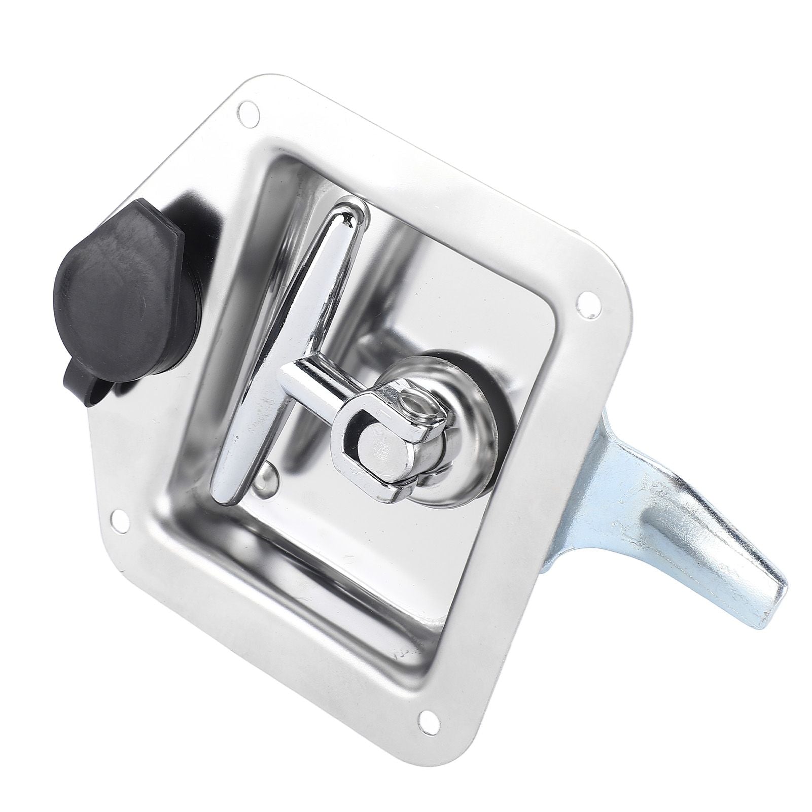 Stainless Steel Folding T Shape Handle Lock T Handle Latch for Truck Trailer Engineering Vehicles