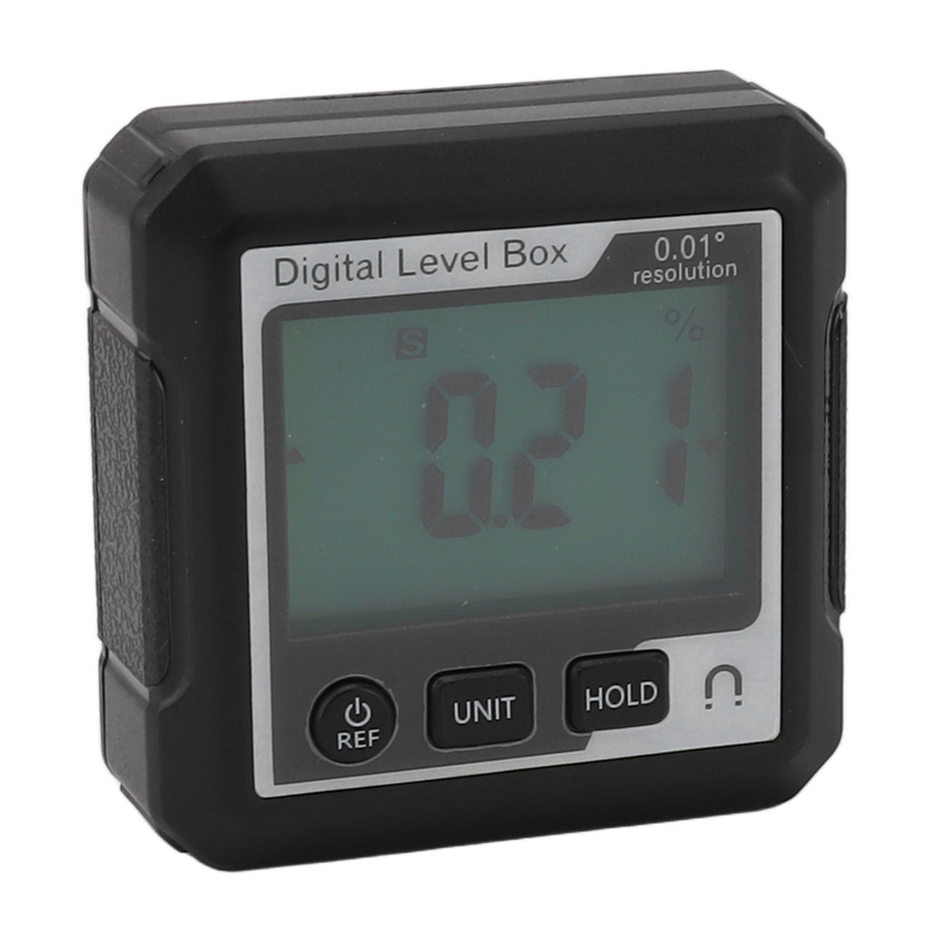 Digital Level Box Magnetic Data Lock Angle Slope Conversion Protractor Angle Finder Gauge for Carpentry Building Masonry Bevel Black White