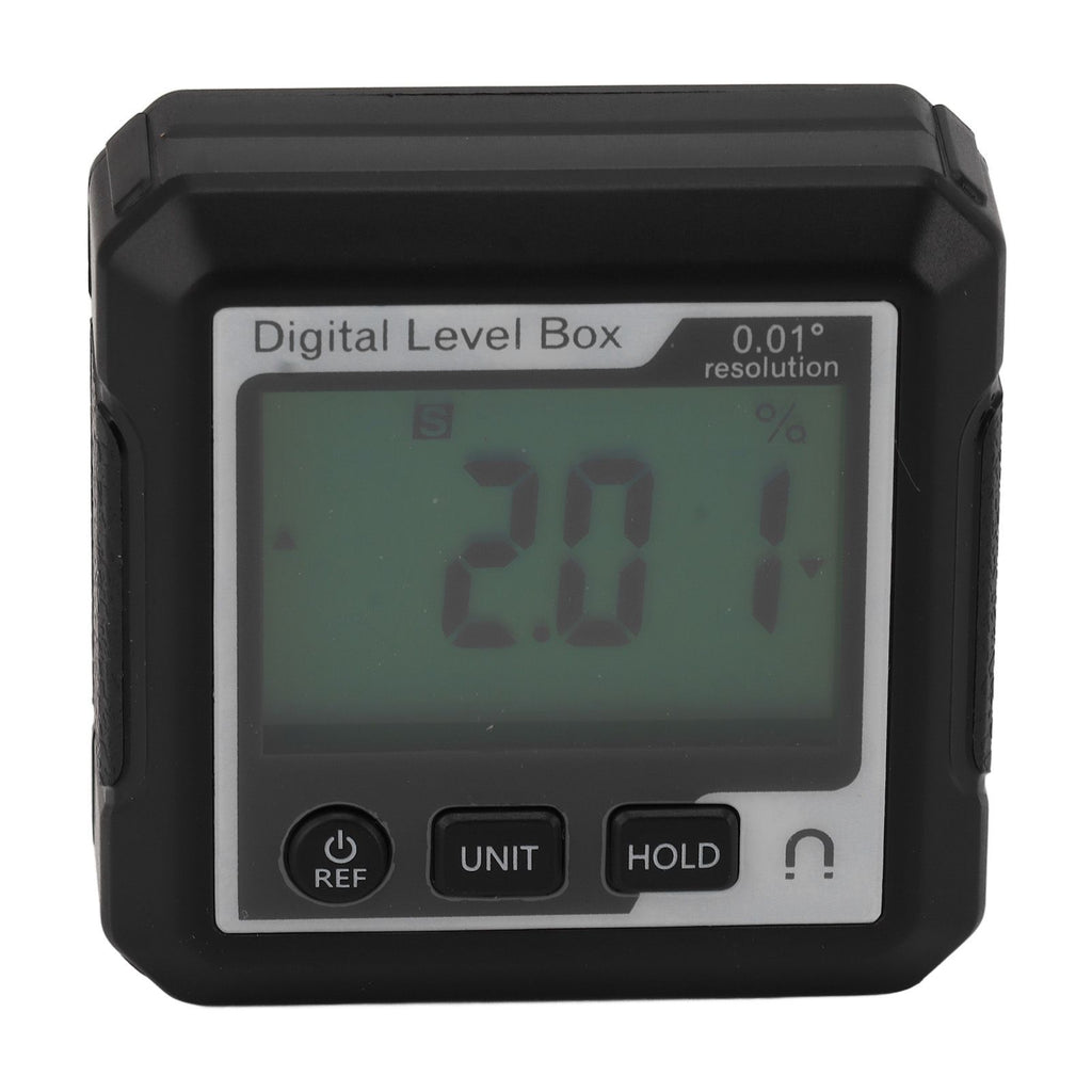 Digital Level Box Magnetic Data Lock Angle Slope Conversion Protractor Angle Finder Gauge for Carpentry Building Masonry Bevel Black White